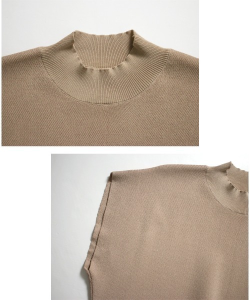 「Ehre style」 半袖ニット FREE ベージュ レディース_画像7