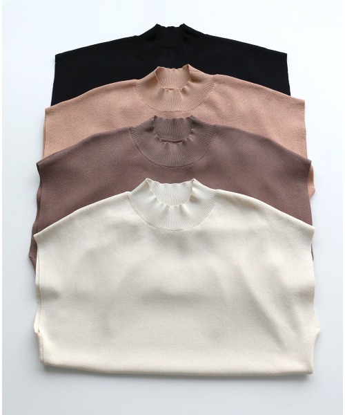 「Ehre style」 半袖ニット FREE ベージュ レディース_画像8