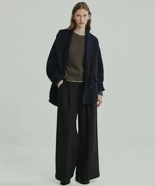 美品 カシミヤ 100% Mサイズ リバーコート PUBLIC TOKYO（パブリックトウキョウ） ステンカラーコート コート