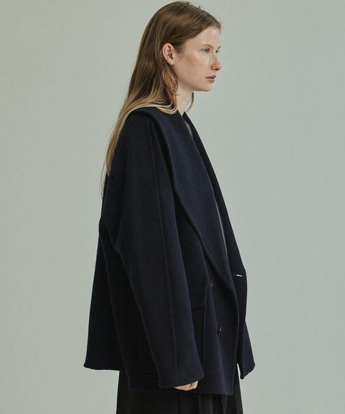 [値下げしました] Drawer ショールカラー　カシミヤニットショートコート STB0124F0223_zo_a100.jpg