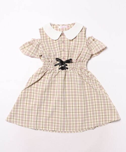 「PINKHUNT」 「KIDS」半袖ワンピース 130cm ベビーピンク キッズ_画像3