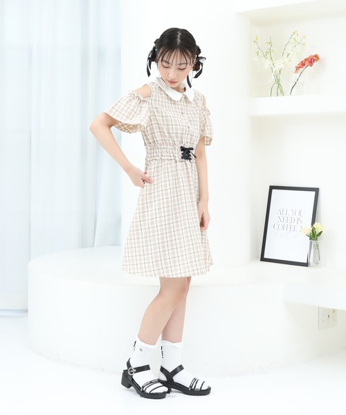 「PINKHUNT」 「KIDS」半袖ワンピース 130cm ベビーピンク キッズ_画像5