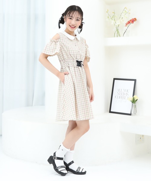 「PINKHUNT」 「KIDS」半袖ワンピース 130cm ベビーピンク キッズ_画像6