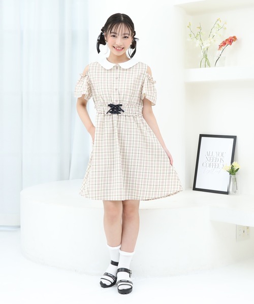 「PINKHUNT」 「KIDS」半袖ワンピース 130cm ベビーピンク キッズ_画像8