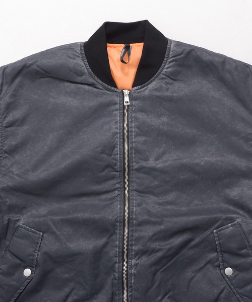 Revo. ma1 ma-1 ヴィンテージ加工 ヘビーナイロンツイル MA-1 パデッド