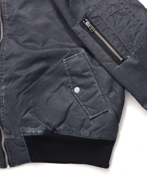 Revo. ma1 ma-1 ヴィンテージ加工 ヘビーナイロンツイル MA-1 パデッド