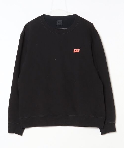 HUF（ハフ） スウェットカットソー MEDIUM ブラック メンズ : ZOZOTOWN