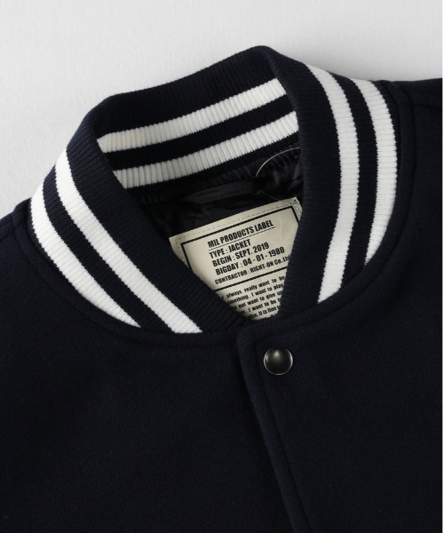 BACK NUMBER ブルゾン アウター 「BACK NUMBER」ライトメルトン 袖切替