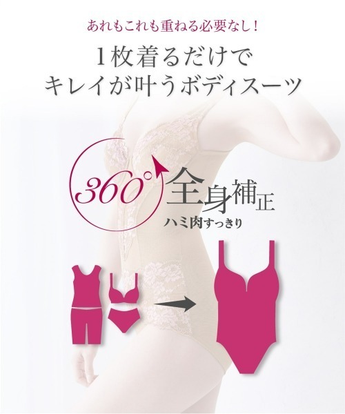 ヨシなり 美品P.S.FATollegno1900セットアップスリーピース ニッセン（nissen） お腹周りを引き締めるフルカップボディスーツ