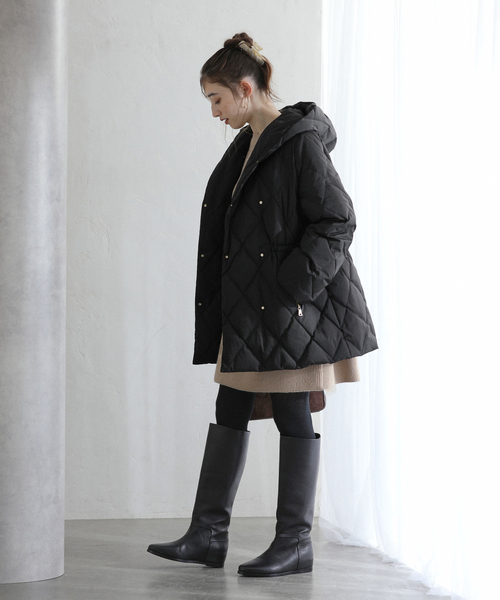 La TOTALITE（ラ トータリテ） ダウンコート ダウンジャケット ダイヤ