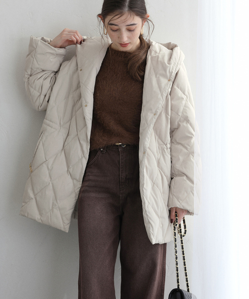 La TOTALITE（ラ トータリテ） ダウンコート ダウンジャケット ダイヤ