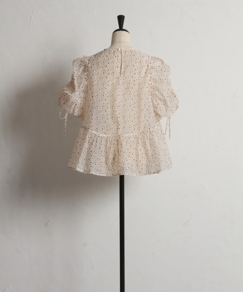 「tocco closet」 半袖ブラウス M ブラウン レディース_画像6