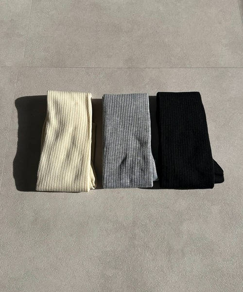 靴下 リブニーハイソックス/ルーズソックス レディース | lulufa | 12