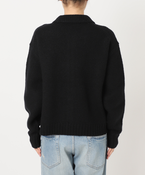 FRAMeWORK（フレームワーク） カーディガン 「追加」メタルボタン衿