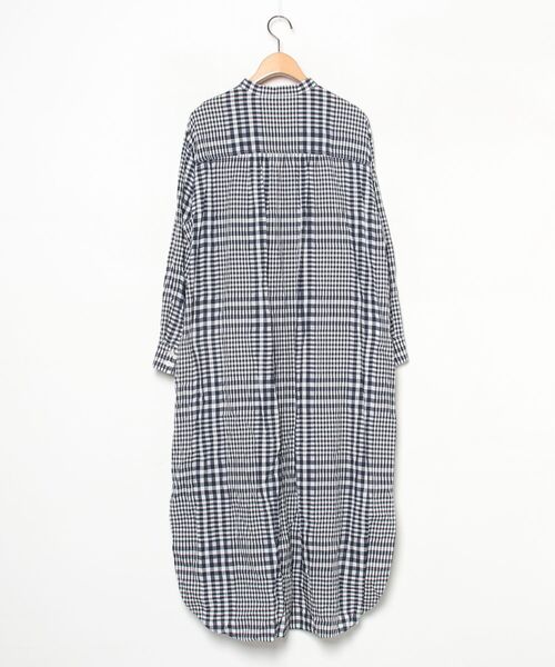 human woman（ヒューマンウーマン） 長袖ワンピース MEDIUM ダーク