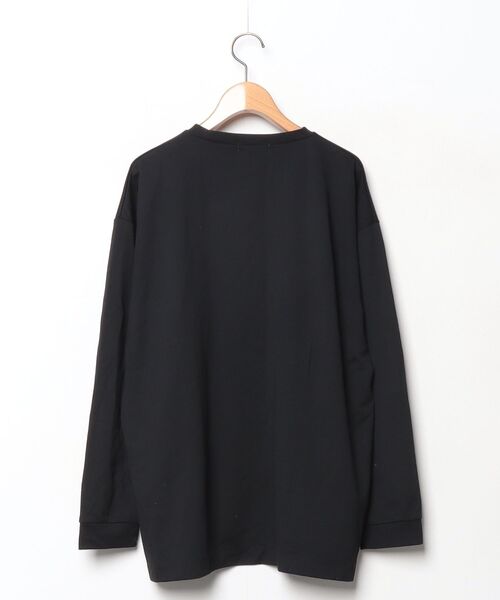 「tk.TAKEO KIKUCHI」 長袖Tシャツ 02 ブラック メンズ_画像2