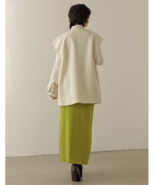 「Re:EDIT」 ベスト LARGE ベージュ レディース_画像8