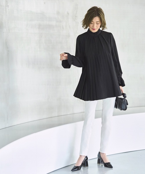 「RUIRUE BOUTIQUE」 長袖ブラウス L ホワイト レディース_画像9