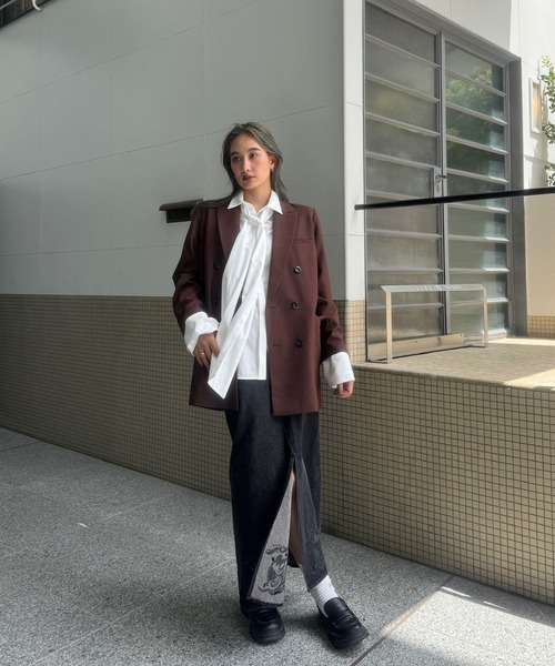 Ameri（アメリ） デニムスカート UND CUTWORK EMBROIDERY DENIM SKIRT