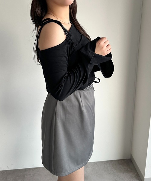 「apres jour mignon」 長袖カットソー X-LARGE ダークブルー レディース_画像4