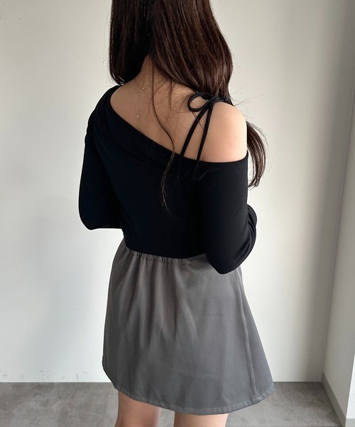 「apres jour mignon」 長袖カットソー X-LARGE ダークブルー レディース_画像5