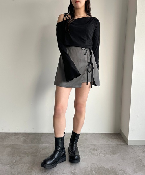 「apres jour mignon」 長袖カットソー X-LARGE ダークブルー レディース_画像7