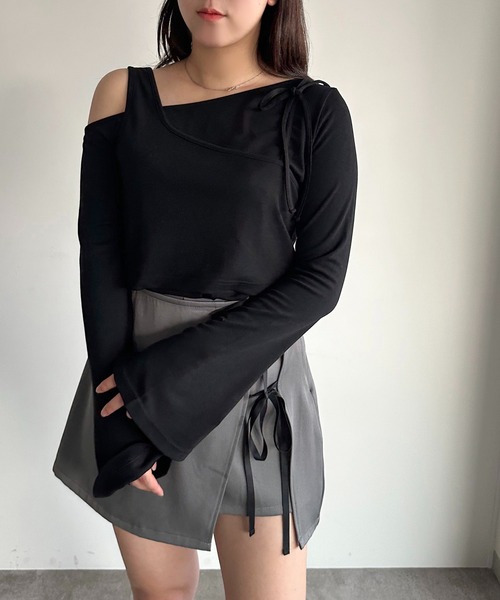 「apres jour mignon」 長袖カットソー X-LARGE ダークブルー レディース_画像8