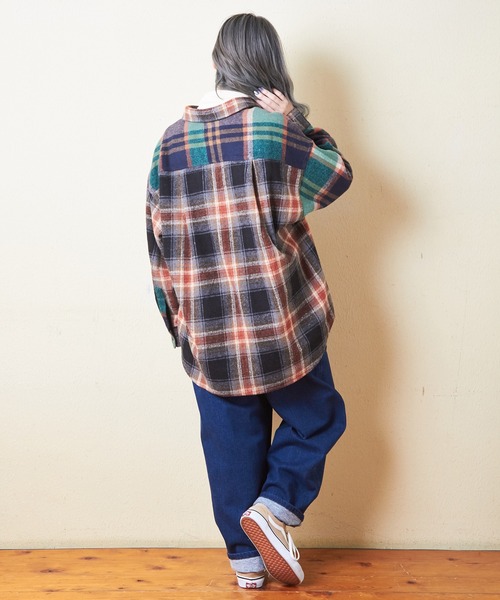 「CUBE SUGAR」 長袖シャツ M グリーン レディース_画像9