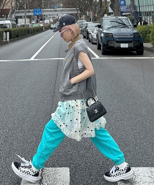 Alley Tokyo ワンピース フリルティアードキャミワンピミニ : ZOZOTOWN