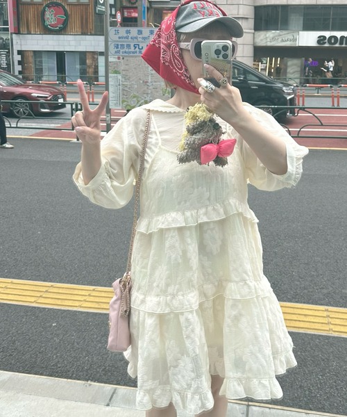 Alley Tokyo ワンピース フリルティアードキャミワンピミニ : ZOZOTOWN