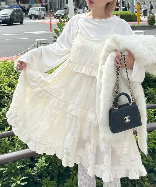 Alley Tokyo ワンピース フリルティアードキャミワンピミニ : ZOZOTOWN