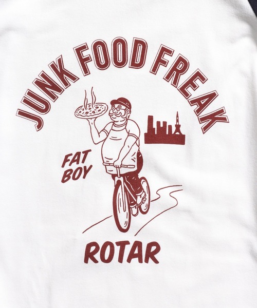 「ROTAR」 長袖Tシャツ LARGE ホワイト×ネイビー メンズ_画像5