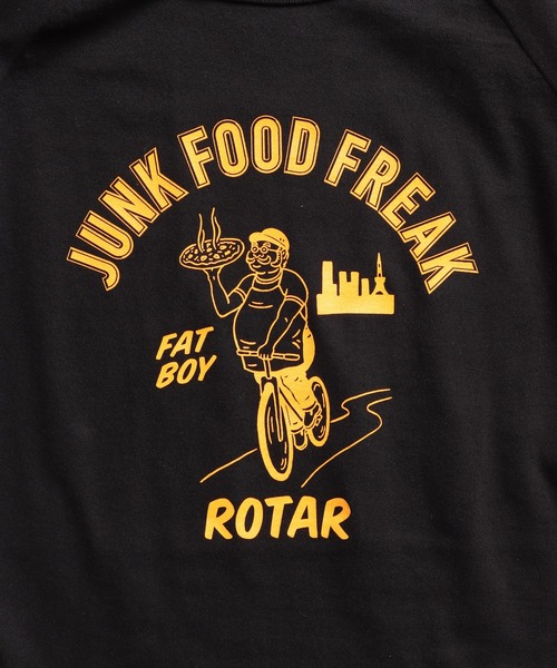 「ROTAR」 長袖Tシャツ LARGE ホワイト×ネイビー メンズ_画像6