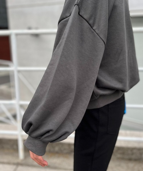 「mi via loca」 スウェットカットソー FREE 杢グレー レディース_画像2