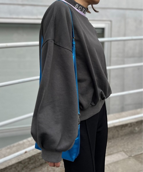 「mi via loca」 スウェットカットソー FREE 杢グレー レディース_画像4