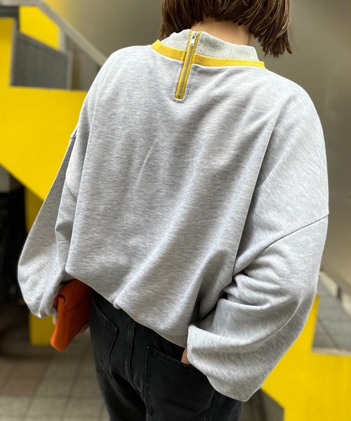 「mi via loca」 スウェットカットソー FREE 杢グレー レディース_画像6