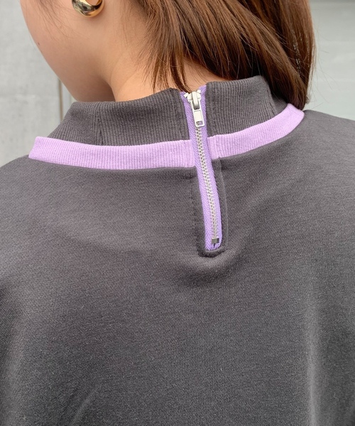 「mi via loca」 スウェットカットソー FREE 杢グレー レディース_画像7