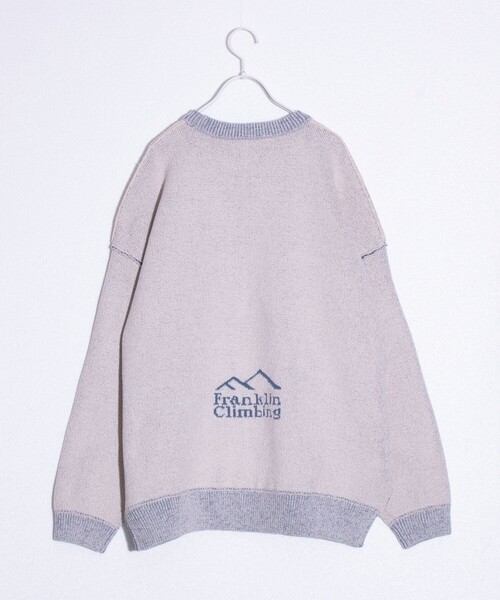 「Franklin Climbing」 長袖ニット M チャコールグレー メンズ_画像5