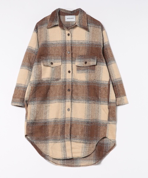 「SETUP7」 シャツワンピース FREE ブルー レディース_画像5