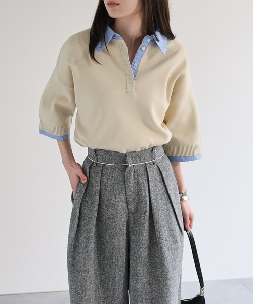 FRED PERRY（フレッドペリー） 長袖ポロシャツ L アイボリー