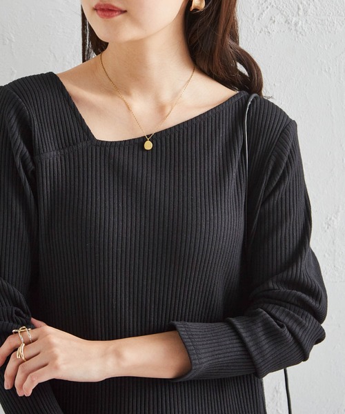 「RANAN」 長袖ワンピース L ブラック レディース_画像3