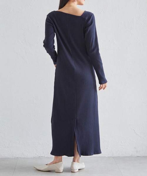 「RANAN」 長袖ワンピース L ブラック レディース_画像7