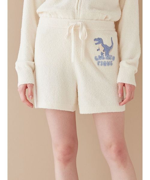 【極美品】ジェラートピケ ⭐︎ダイナソー ジャガード プルオーバー＆ショートパンツ ジェラートピケ オム GELATO PIQUE HOMME 【HOMME】パウダーダイナソー