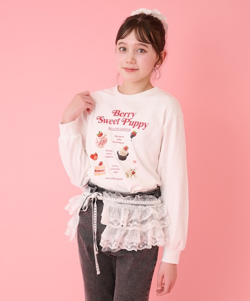 mezzo piano Junior（メゾピアノ ジュニア） tシャツ ストロベリー