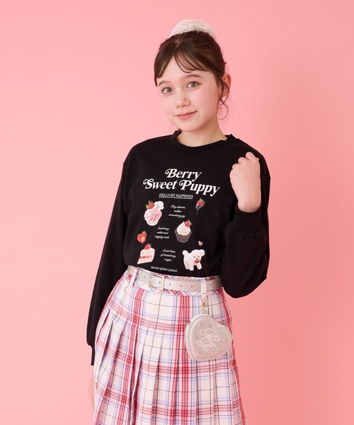 mezzo piano Junior（メゾピアノ ジュニア） tシャツ ストロベリー