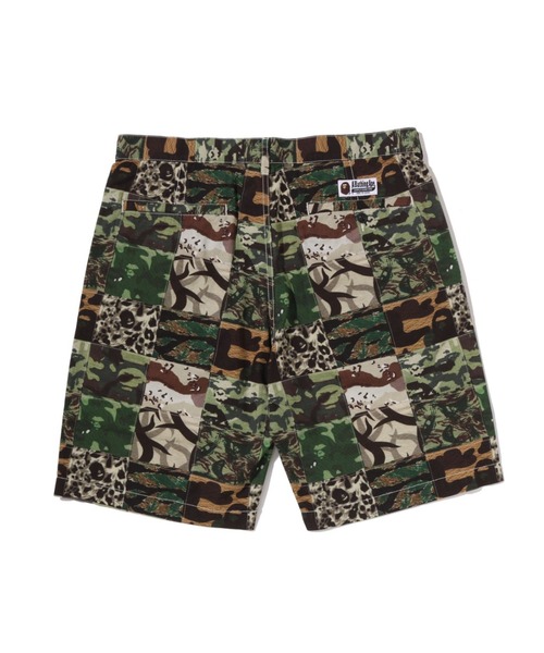 パンツ CAMO PATCHWORK SHORTS メンズの画像
