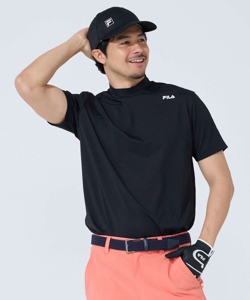 FILA GOLF tシャツ 半袖モックネックシャツ メンズ : ZOZOTOWN Yahoo