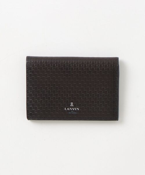LANVIN en Bleu 「LANVIN Bleu」 カードケース - ブラック メンズ