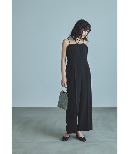 「niana」 パンツドレス M チャコール レディース_1