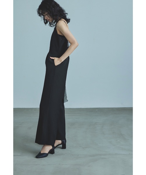 「niana」 パンツドレス M チャコール レディース_2